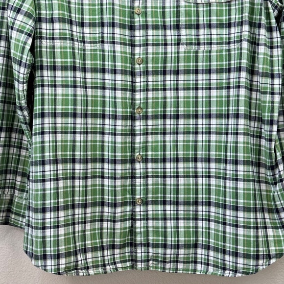 . John's Bay Big & Tall Mens Green Plaid LS Button Up Flannel Shirt Sz. 3XLT - Picture 5 of 11